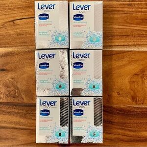Lever 2000 Vaseline Soap Bars Original Perfectly Fresh Set Of 6 Discontinued.
